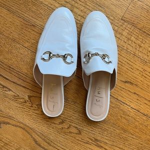 French Sole White Mule